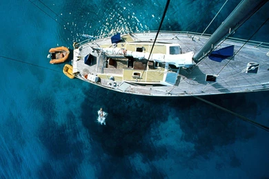 Photo A Yacht Deck, Sea, Ships, Technics, Yachts   Sailing Vessels ...
