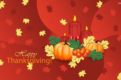 Pumpkins And Candles On Thanksgiving Wallpapers   Holiday ...