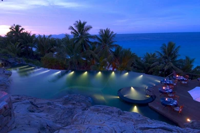 Download Wallpapers Pool In Frégate Island Private Hotel ...