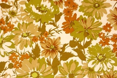 Vinyl Wallpapers With Floral Wallpapers Pattern From The 70s