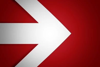 White Arrow On Red Surface Wallpapers Vector Wallpapers