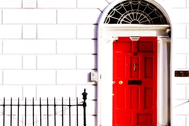 Doors Red White Wallpapers