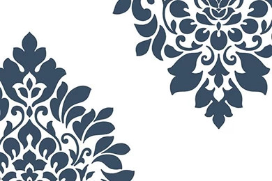 Navy Blue Damask Wallpapers