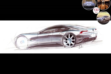 Fisker Karma (2012)   Design Sketch