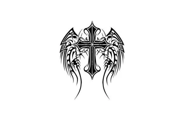 Cross Of Angel Tattoo Design Art Wallpapers HD