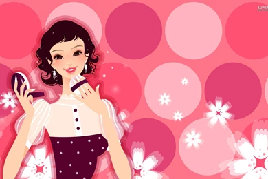 Woman Putting On Her Make up Wallpapers   Digital Art Wallpapers ...