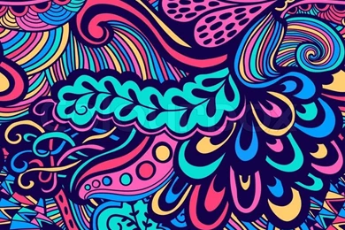 Vector Seamless Texture With Abstract Flowers. Endless Backgrounds ...