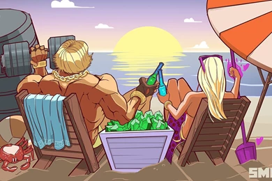SMITE Endless Summer Sketch (Wallpapers 1920x1080)   Imgur