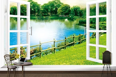 Mural Wallpapers Sofa Backgrounds Wall Paper 3d Three Dimensional ...