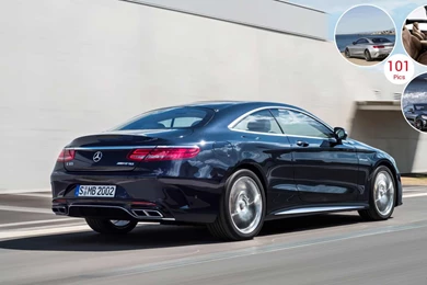 2015 Mercedes Benz S65 AMG Coupe (Anthracite Blue) Rear
