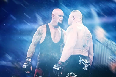 WWE Wallpapers Undertaker Vs Brock Lesnar By NikDan By NikDanielson ...