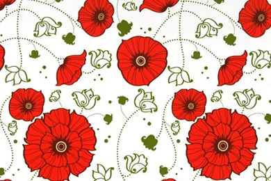 Miracle Red Flower Self Adhesive Wallpapers   Wallstickery.com