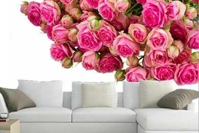 Popular Pink Flower Wallpaper Buy Cheap Pink Flower Wallpapers Lots ...