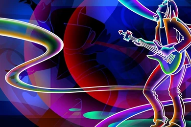 Neon Rockstar Wallpapers   Vector Wallpapers