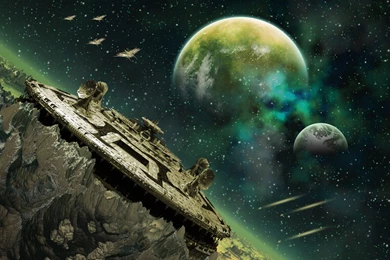 Alien Planet Space Station Wallpapers HD For Desktop