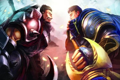 League Of Legends Garen Darius Fantasy Warriors Weapons Swords ...