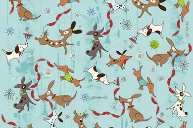 Dog Eat Dog Fabric   Cynthiafrenette   Spoonflower