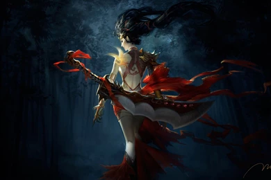 Wallpaper: Jiuding Female Warrior   Fantasy, WallpaperCoolvibe ...