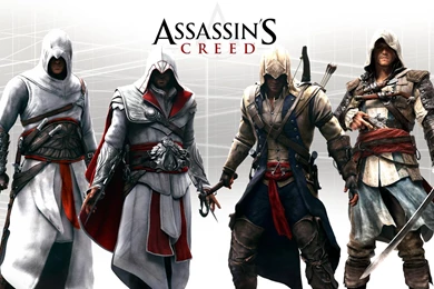 All 4 Main Assassins Wallpapers (1600x900) : Assassinscreed