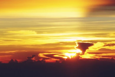 The Setting Sun iPhone Panoramic Wallpapers Download