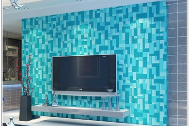 7 Colors Contemporary And Contracted Wallpapers 3 D TV Setting Wall ...