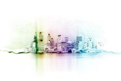 Download The Colorful Waterfront Wallpaper, Colorful Waterfront ...