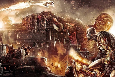 Kratos Looking At The Temple   God Of War III Wallpapers   Game ...