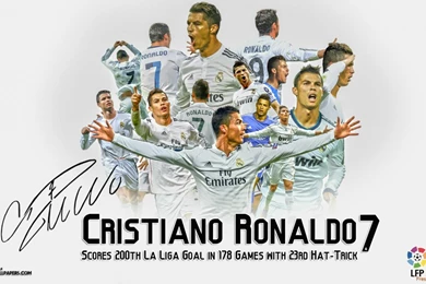 Cristiano Ronaldo La Liga Goal Scoring Record Wallpapers ...