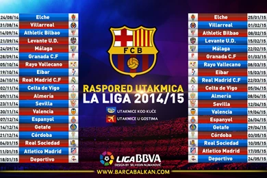FC Barcelona LA LIGA CALENDAR 2014/15 By SelvedinFCB On DeviantArt