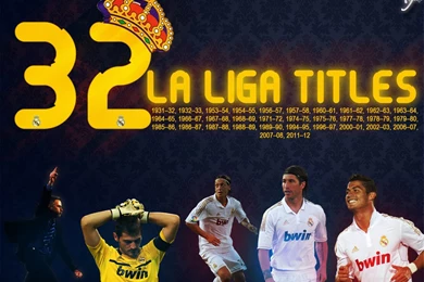 Wallpaper; 2011 2012 La Liga Champions Real Madrid   32 Titles ...