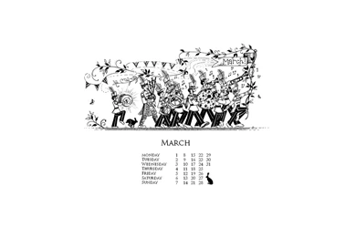 Desktop Wallpapers Calendars: March