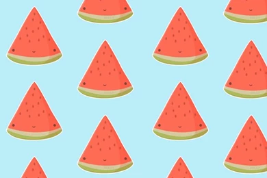 Kawaii Cute Melon Slices iPhone Wallpapers   Kawaii Wallpapers