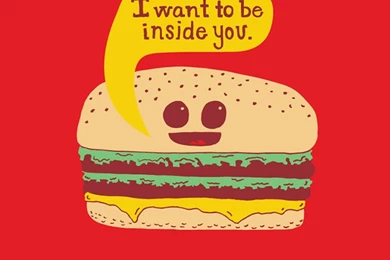 Kawaii Hamburger iPhone 5 Wallpapers (640x1136)