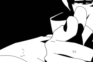 Spike Spiegel Black White iPhone 5 Wallpapers