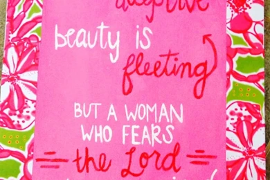 Lilly Pulitzer DIY Canvas Bible Verse College Dorm Painting Step 1 ...