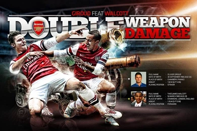 Oliver Giroud And Theo Walcott Arsenal