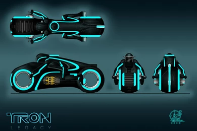 Jestingstock.com Tron Light Cycle Image