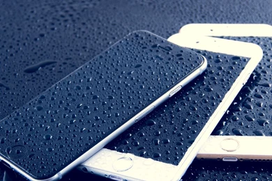 Apple iPhone 6 Drops Wet Mobile Smartphone HD Backgrounds Wallpapers ...