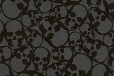 Skulls Flocked Wallpapers   Designer Gothic Wallpapers
