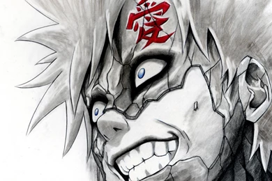 Gaara Jinchuuriki Naruto Shippuden Selective Coloring Wallpapers ...