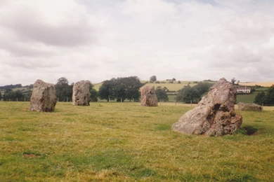Ancient: Stone Circle Countryside Pagan Ancient Grass Field ...