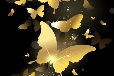 Flying Golden Butterflies Lockscreen Lock Screen 1440x2560 Samsung ...