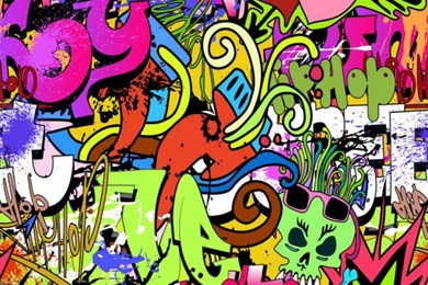 Graffiti Boys Urban Art Photo Wallpapers Custom Wall Mural Street ...