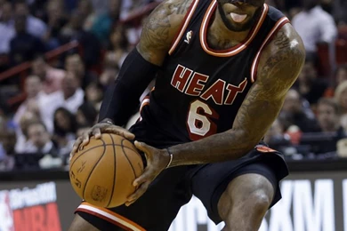 Download LeBron James With A Ball Wallpapers For iPhone 4