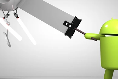 Download Wallpapers 2560x1080 Android Vs Apple, Apple, Battle ...