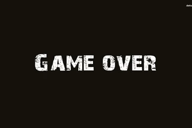 Game Over Wallpapers   Typography Wallpapers