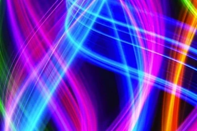 Neon Swirls Of Color