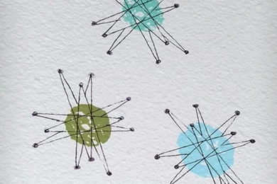 Make Painted "wallpaper" Of Vintage Franciscan Starburst Style ...