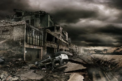 Matte Painting – Destroyed City