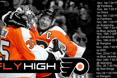 Flyers November Schedule Wallpapers (1920x1080) : Flyers